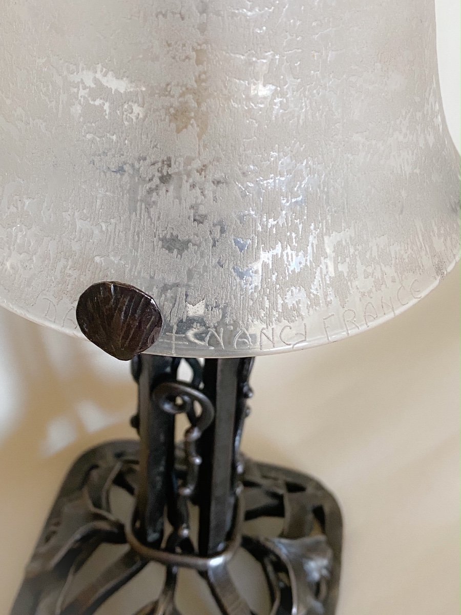 Daum Nancy France Art Deco Lamp-photo-4