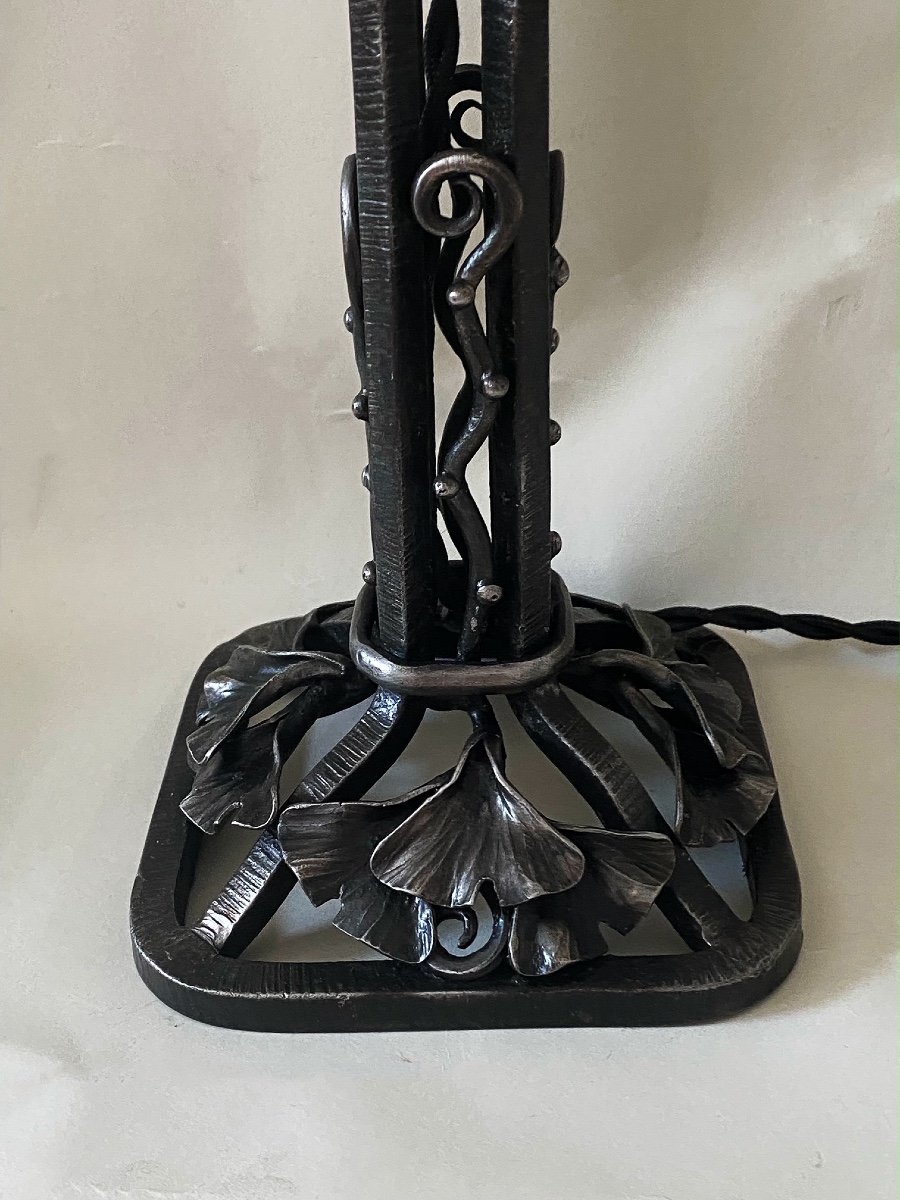 Daum Nancy France Art Deco Lampe-photo-2