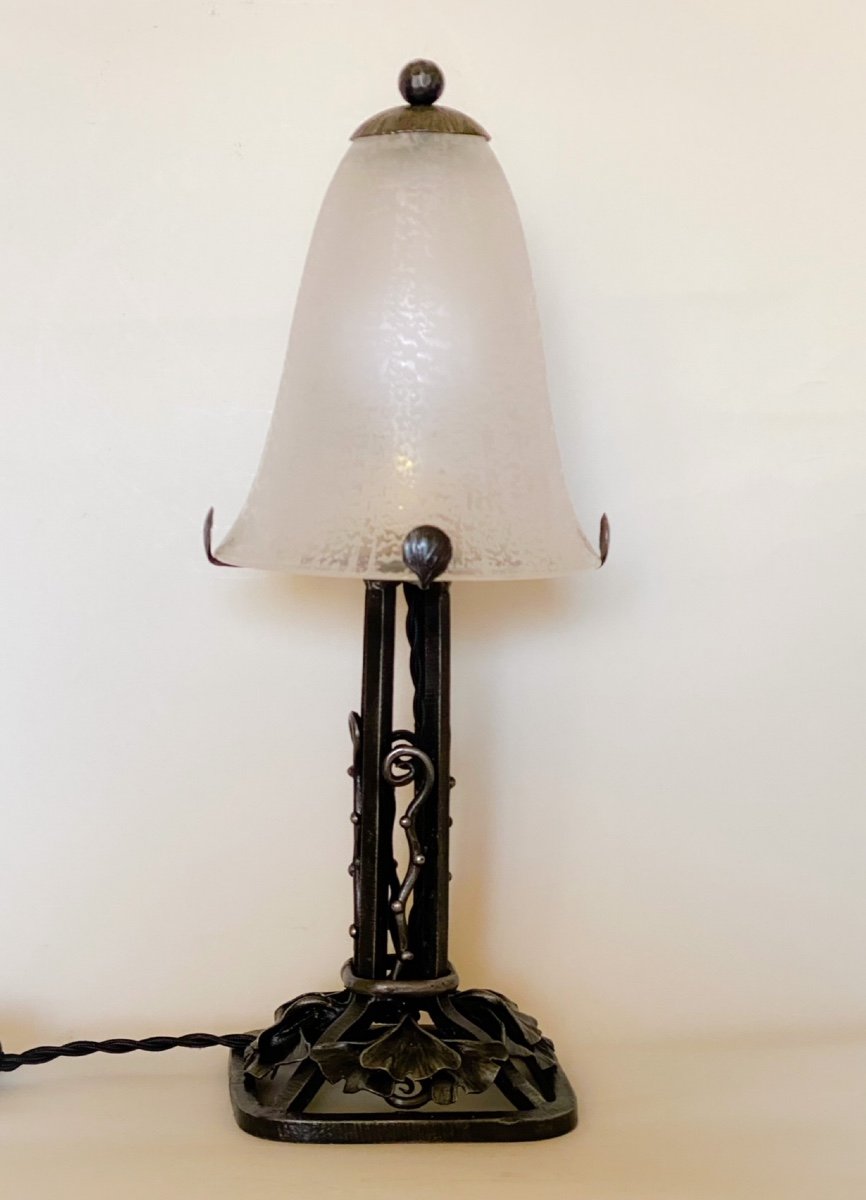 Daum Nancy France Art Deco Lamp-photo-4