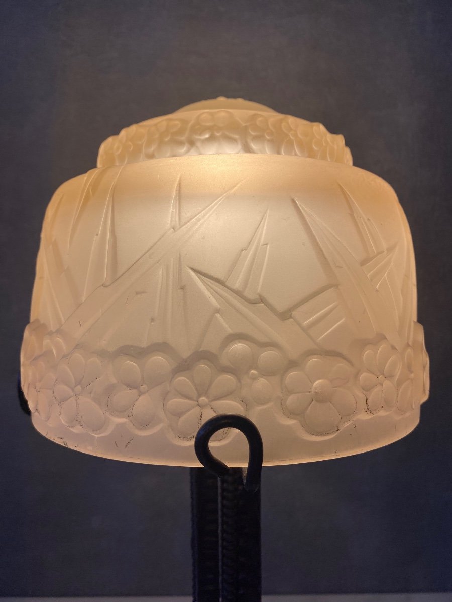 Art Deco Muller Frère Luneville Lamp / 30cm / Sabino Muller Daum-photo-1