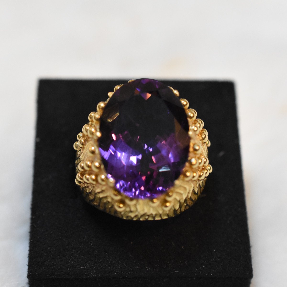 Amethyst And 18k Gold Ring-photo-2