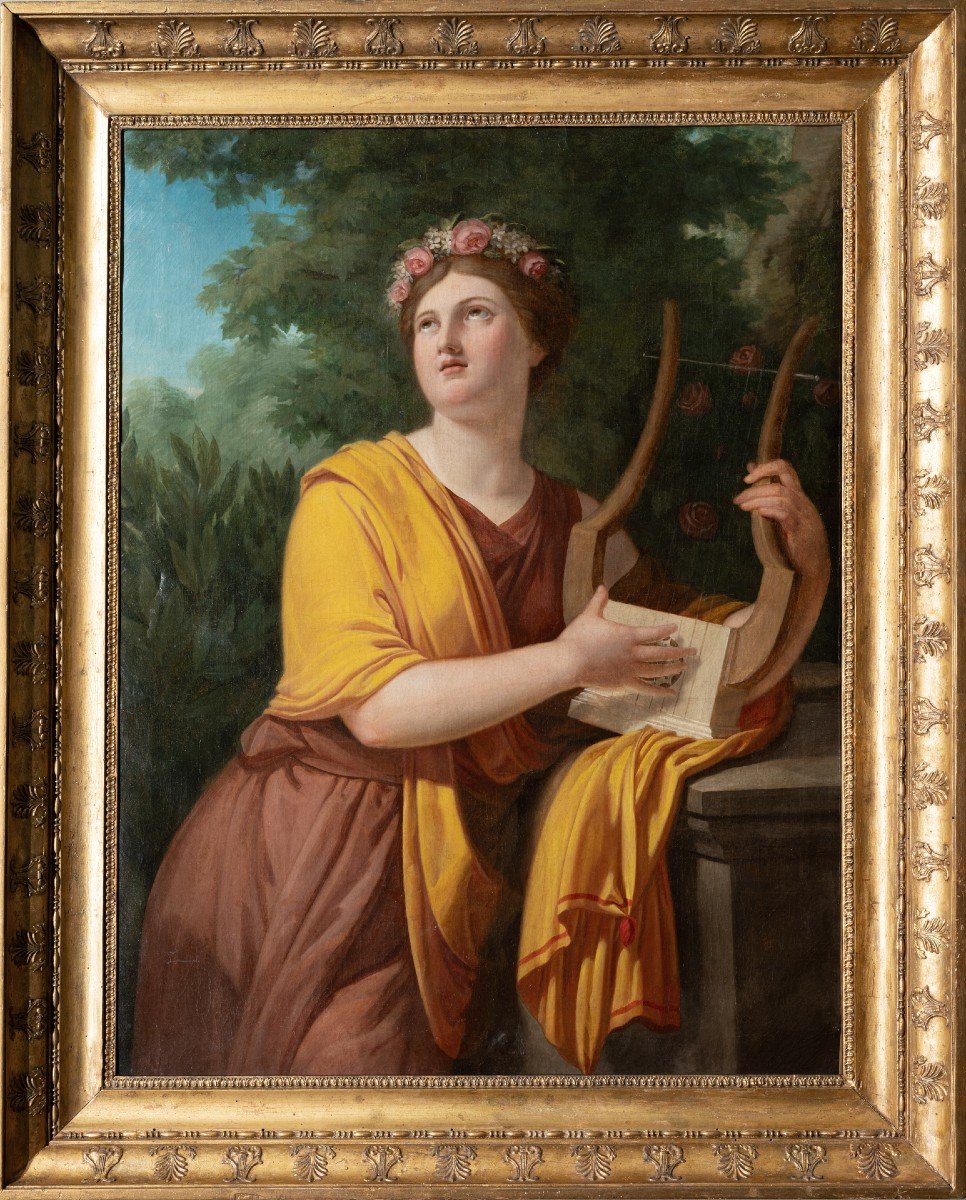 Adélaïde Lenoir (1769 – 1832) - Euterpe Playing The Lyre