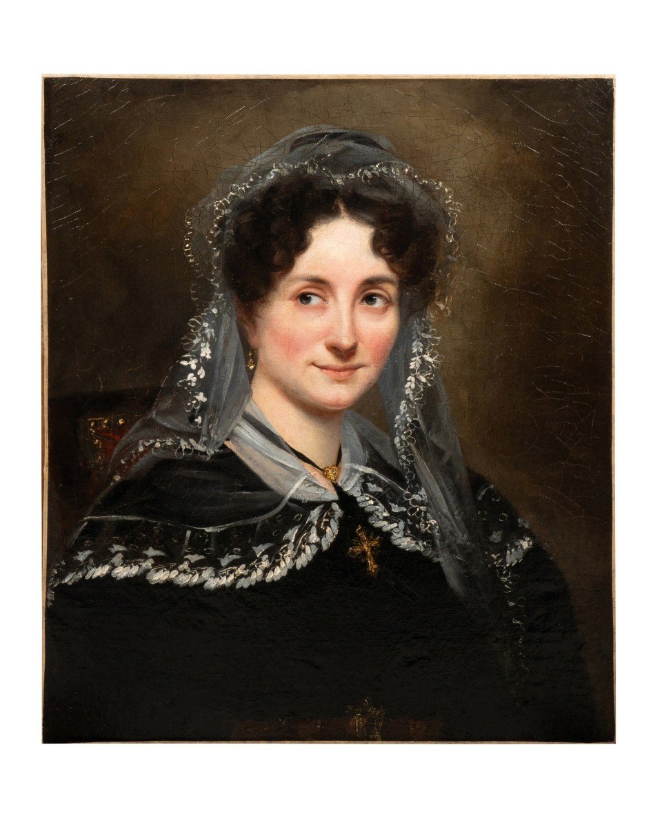 Hortense-haudebourt Lescot (1783-1855) - Portrait Of The Countess Of Ségur