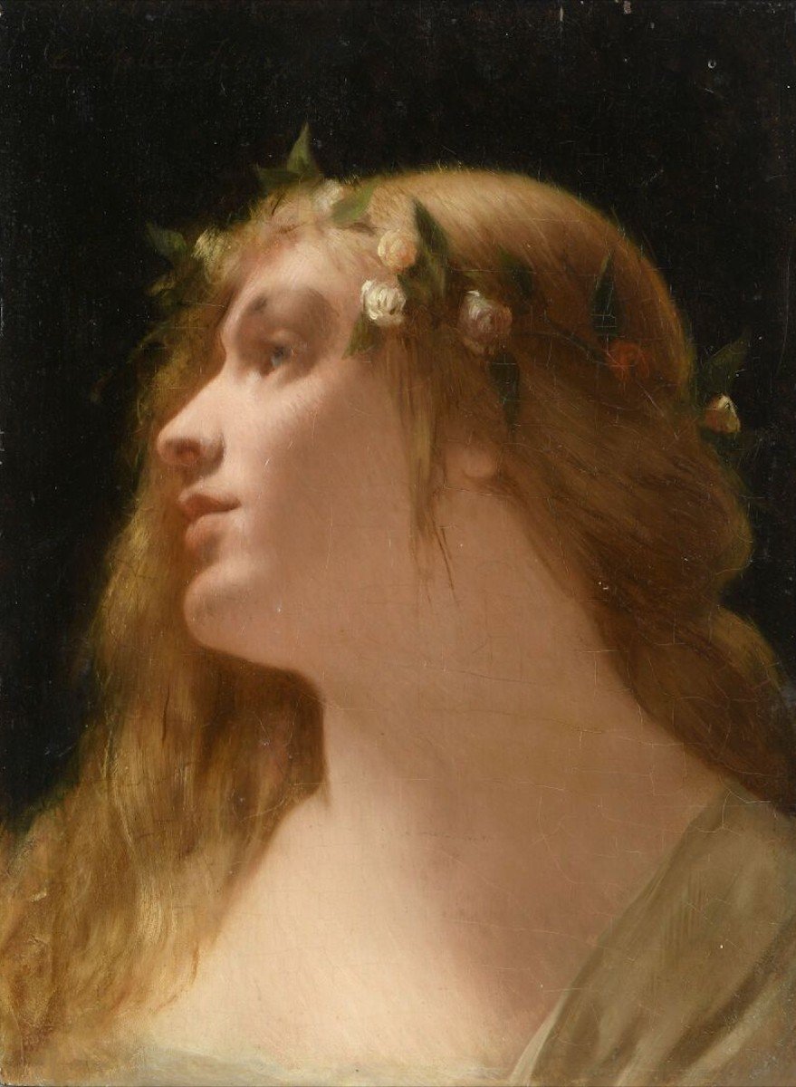 Tony Robert-fleury (paris 1837 - Paris 1911) - Ophelia