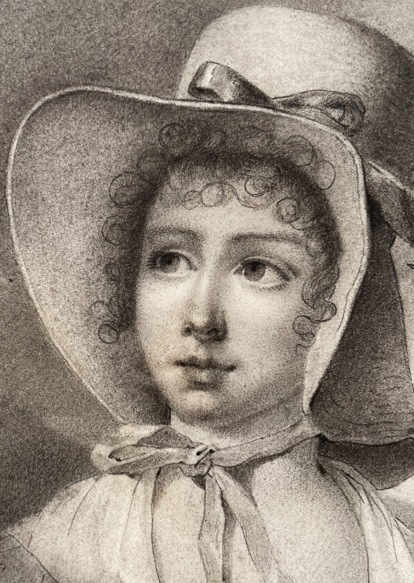 Louis Lafitte (paris, 1770 – 1828) - Portrait De Jeune Femme-photo-2