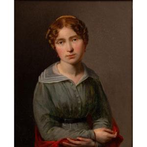 Christian Albrecht Jensen (1791 – 1870) - Portrait Of A Young Girl