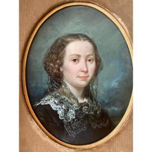 Attribué à  Frédérique O'connell - Portrait Présumé D’anne Juliette Ducos