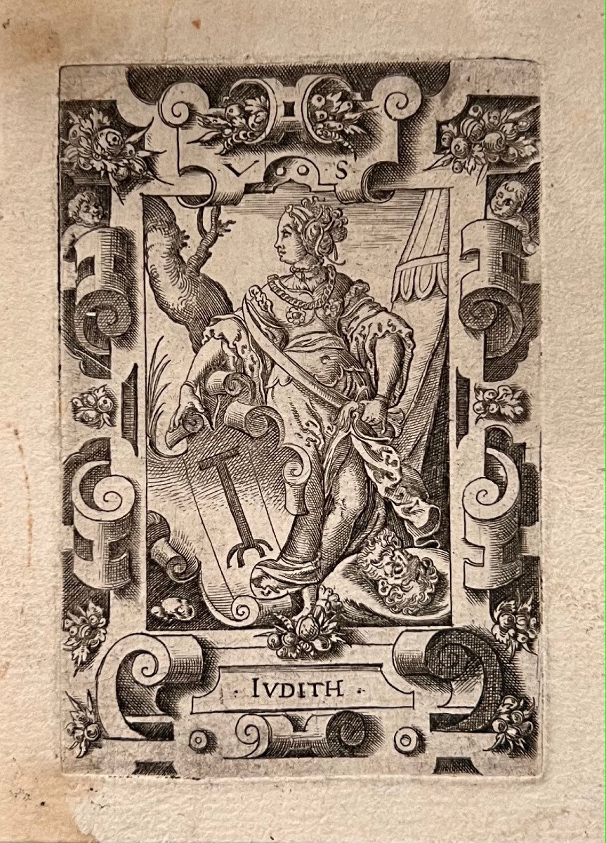 16th Century Print From Solis: Judith