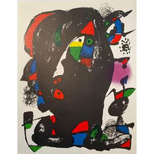 Lithographie Originale De Joan Miro