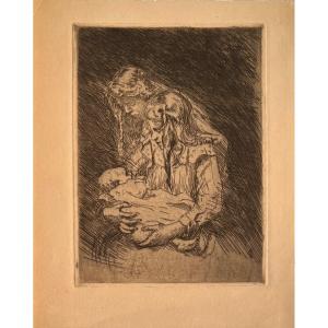 Chadwick Engraving: The Two Sisters And The Infant