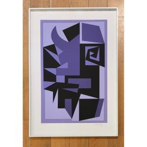 Signed And Numbered Screenprint By Vasarely 