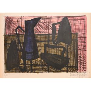 Original Signed Lithograph By Bernard Buffet: Irons