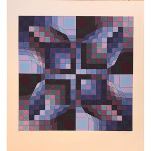 Signed And Numbered Serigraph By Vasarely 