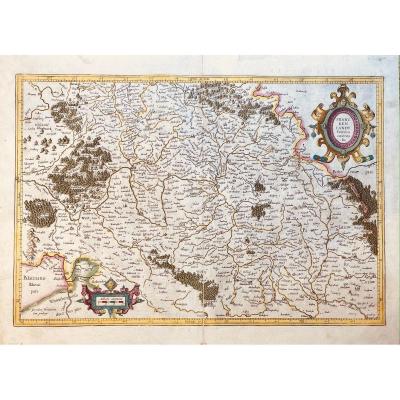 17th Century Card From Mercator: Franckenlandt. Francia Orientalis.