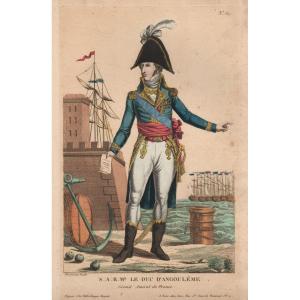 Imagery On Laid Paper Circa 1820: Sar Mr. Le Duc d'Angoulême