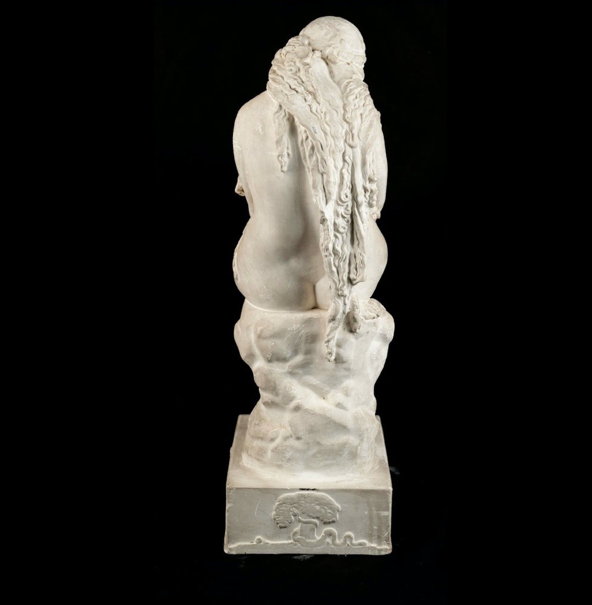 Auguste-hyacinthe Debay - The First Cradle - Signed, Dated 1845 - Patinated Plaster --photo-4