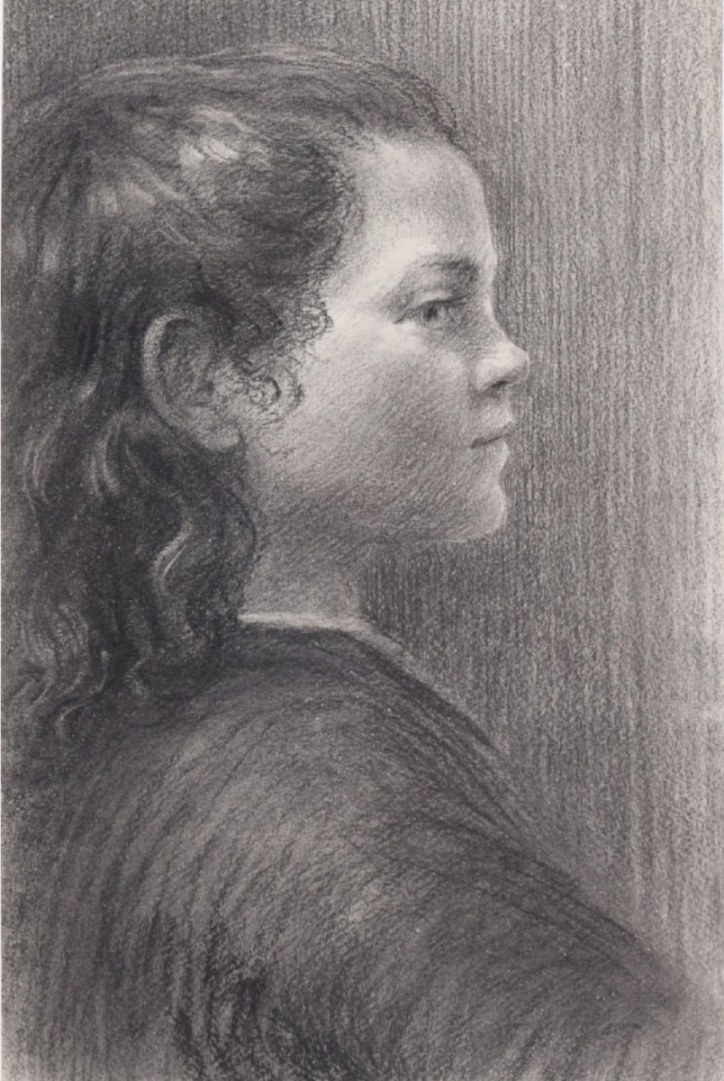 Portrait Of Young Girl - School From The Early 20th Century