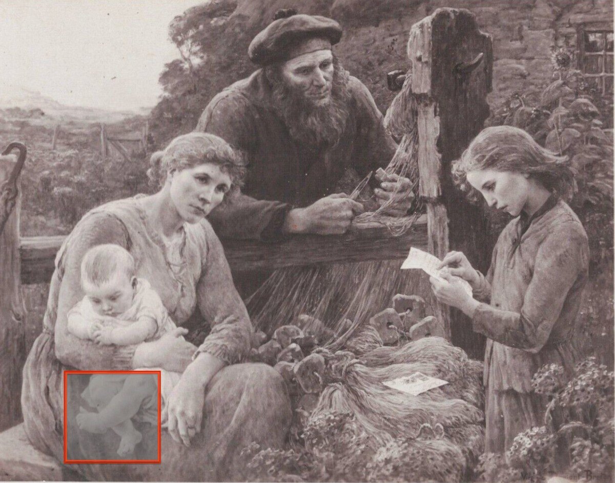 Virginie Demont-breton - Etude De Pieds Pour Son Tableau Lettre d'Islande - 1911-photo-2