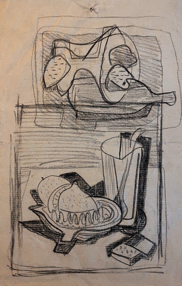 Jean Souverbie - Cubist Still Lifes - Drawing 