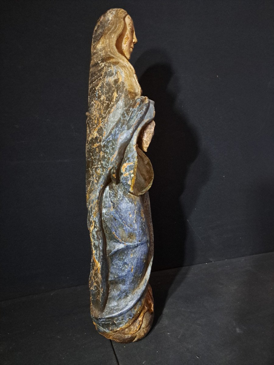 France Late 16th Century, Sculpture Of Saint H 63 Cm-photo-5