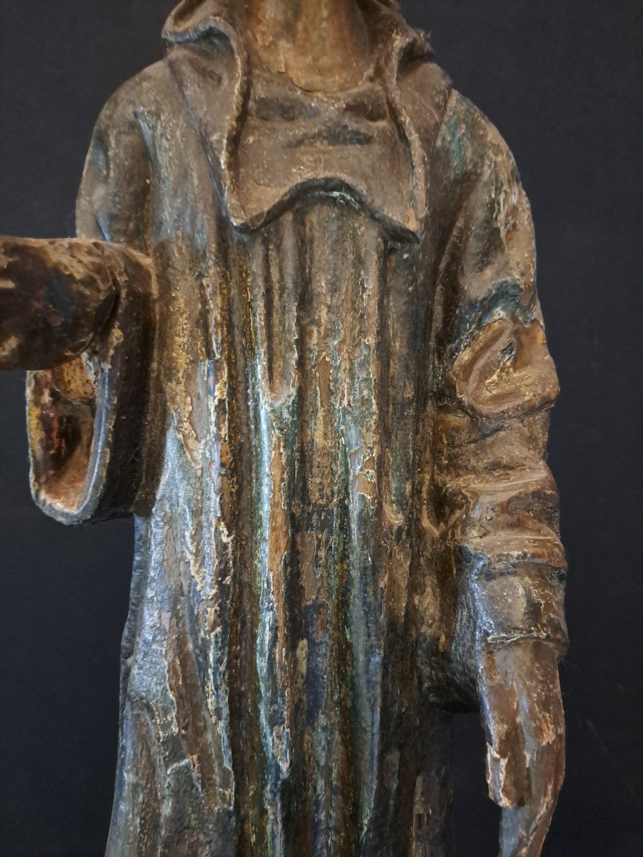 France, Second Half Of The 15th Century, Sculpture Of Saint Jean De Réôme (h 73cm)-photo-1