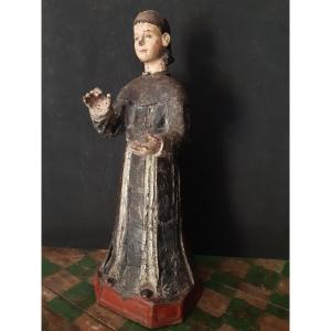 Sculpture Of Young Nineteenth Choir Child (h 47 Cm)