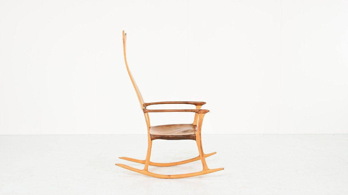 Donald Gordon, Rocking Chair In Kauri Wood-photo-2