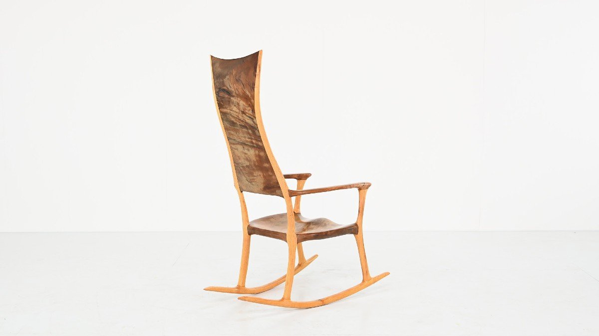 Donald Gordon, Rocking Chair In Kauri Wood-photo-3