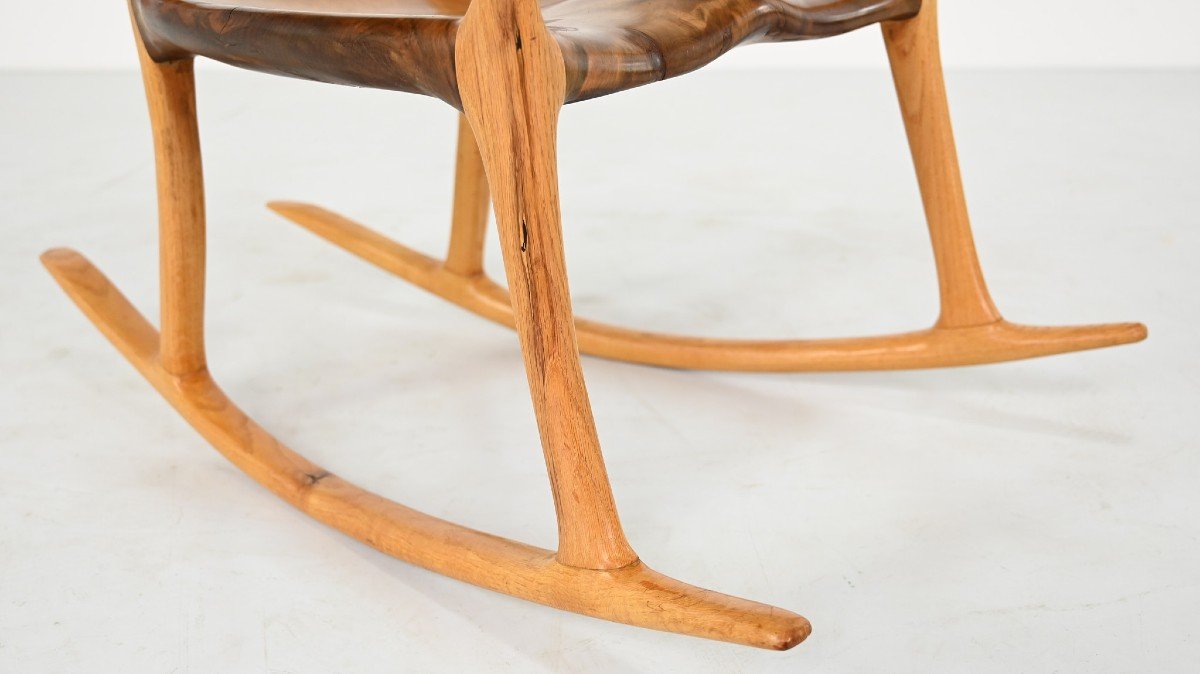 Donald Gordon, Rocking Chair In Kauri Wood-photo-4