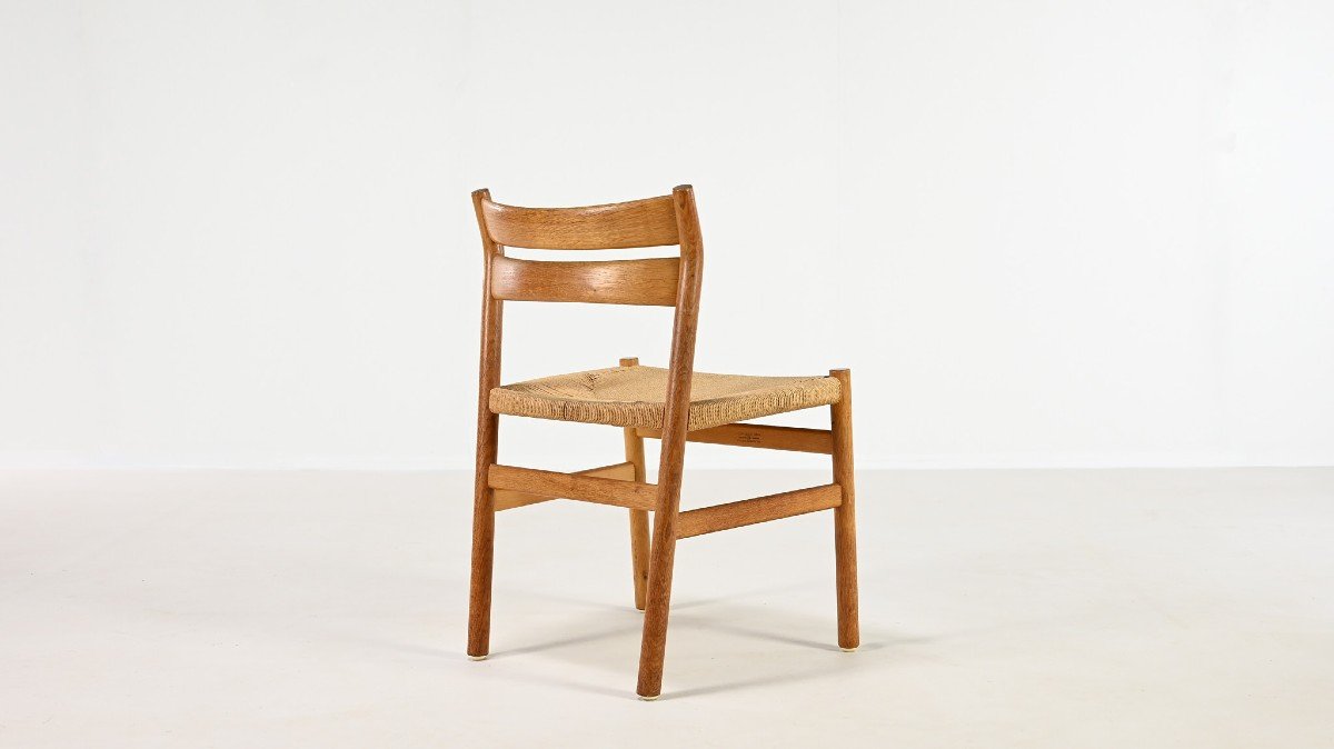 Børge Mogensen, Set Of 6 Bm-1 Chairs For C.m Madsens Møbelfabrik-photo-4