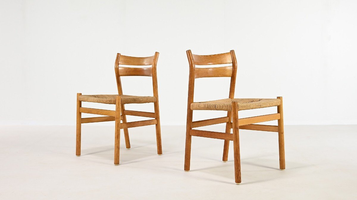 Børge Mogensen, Set Of 6 Bm-1 Chairs For C.m Madsens Møbelfabrik-photo-1