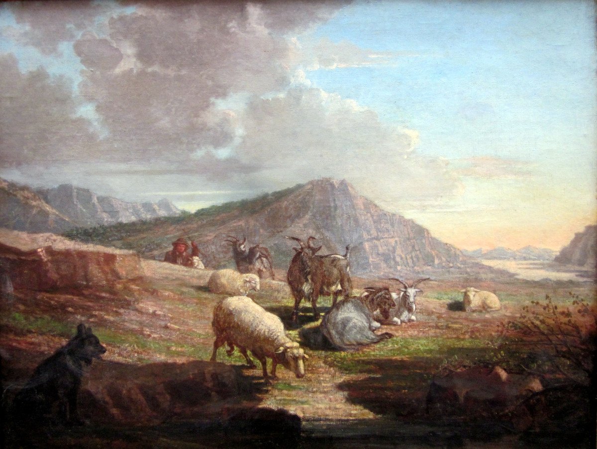 François Simon (1818-1896) Herd In The Creeks Between Marseille And Cassis-photo-4