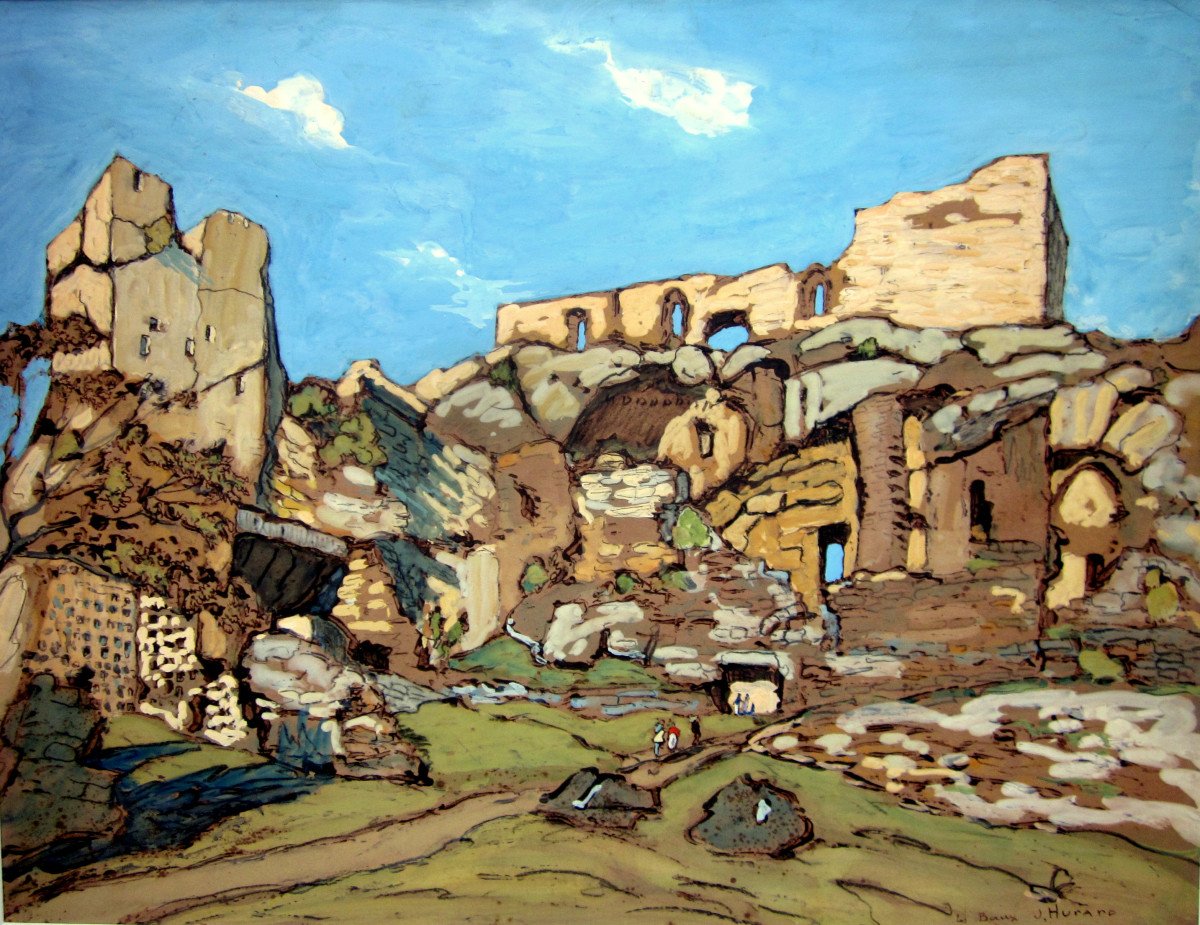 Joseph Hurard (1887-1956) Les Baux De Provence-photo-6