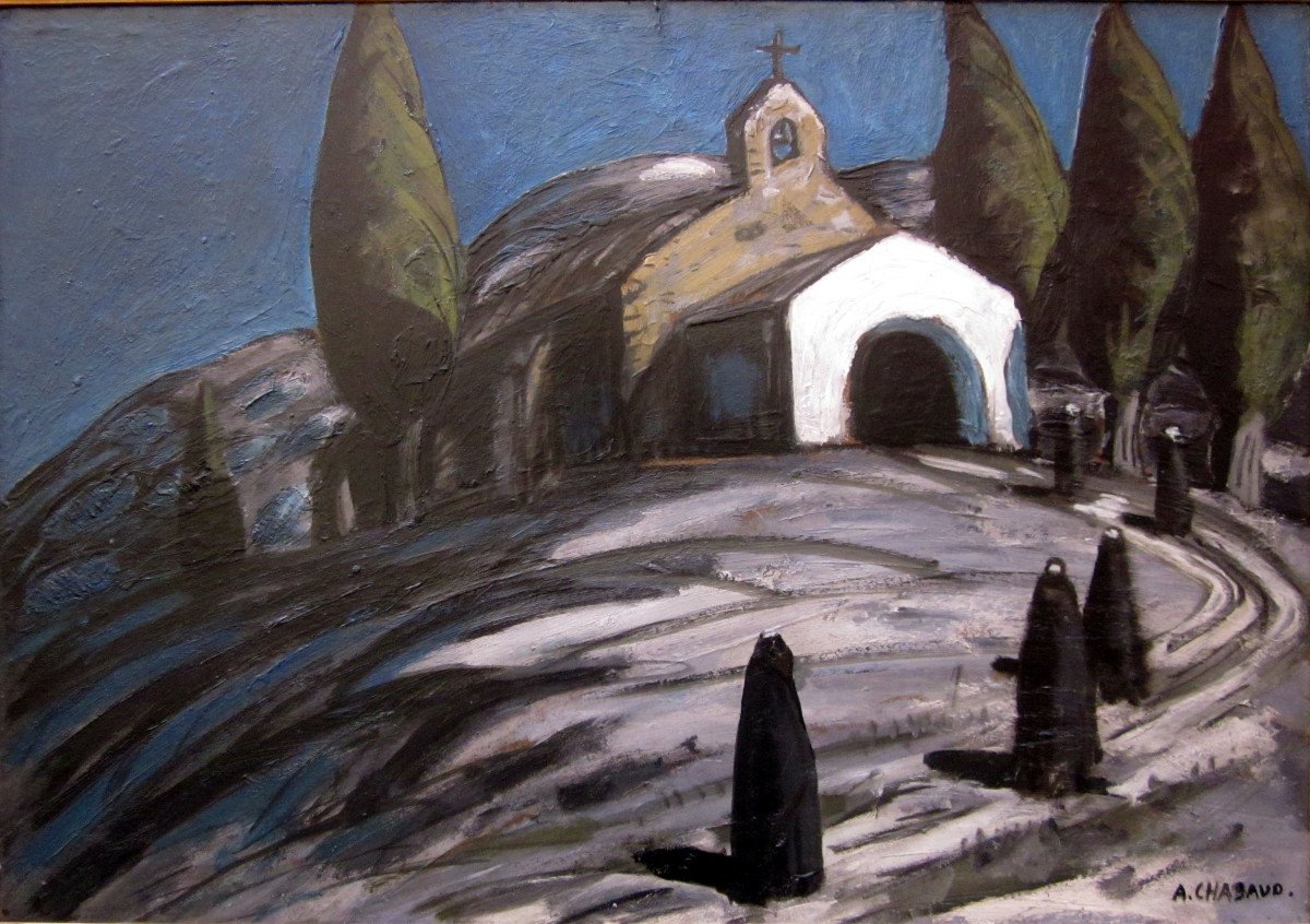 Auguste Chabaud (1882-1955) Vers La Chapelle Saint Sixte d'Eygalières