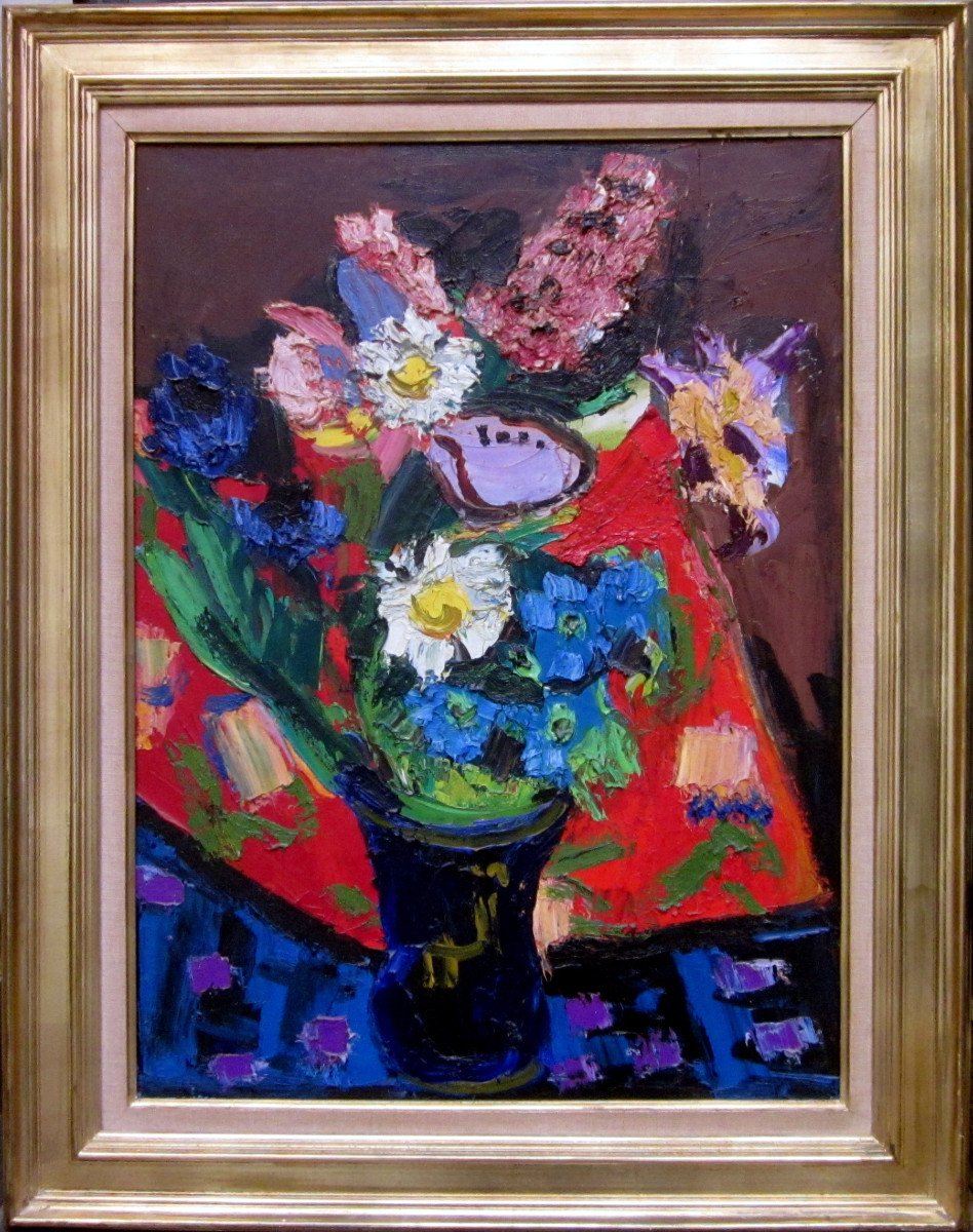 Pierre Ambrogiani (1907-1985) The Blue Vase-photo-2