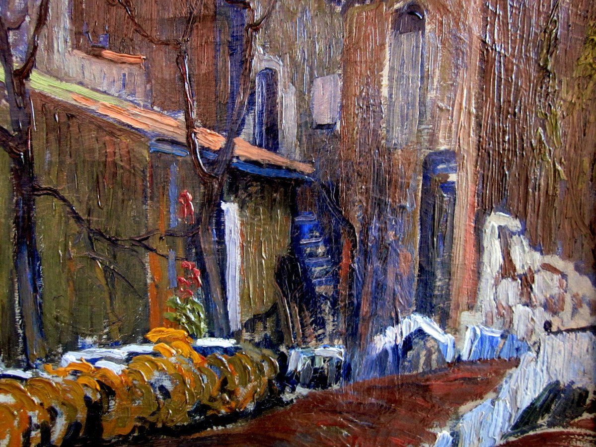 Louis Mathieu Verdilhan (1875-1928) Village Street-photo-3