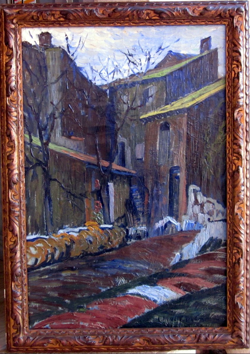 Louis Mathieu Verdilhan (1875-1928) Village Street-photo-4