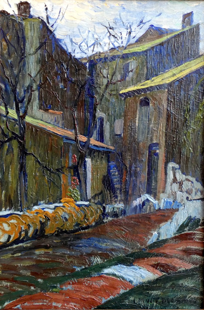 Louis Mathieu Verdilhan (1875-1928) Village Street-photo-6