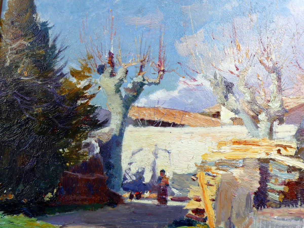 Claude Firmin (1864-1944) The Old Provencal Farm-photo-3