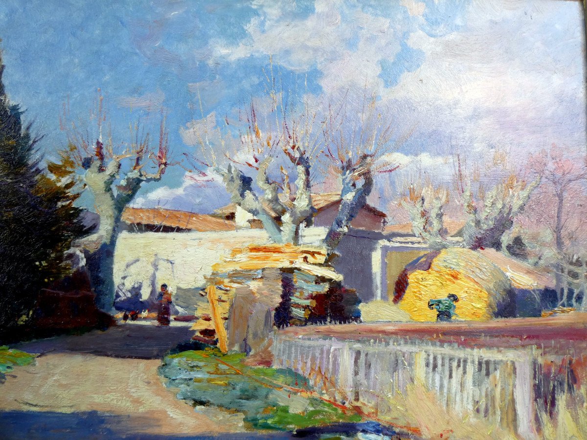 Claude Firmin (1864-1944) The Old Provencal Farm-photo-4