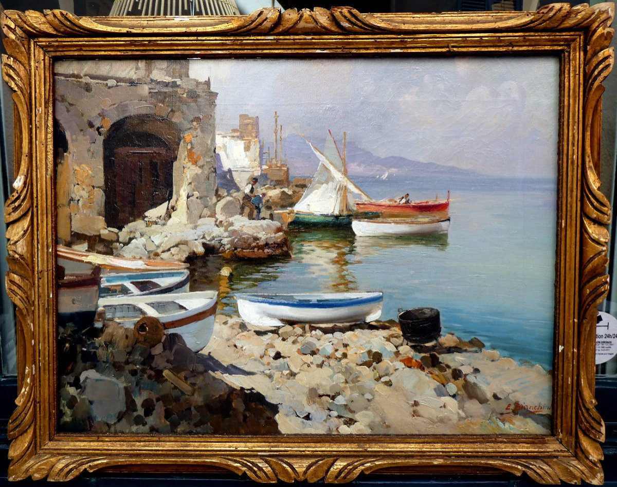 Proantic: Enrico Bianchini (1903-1971) Seaside Around Naples