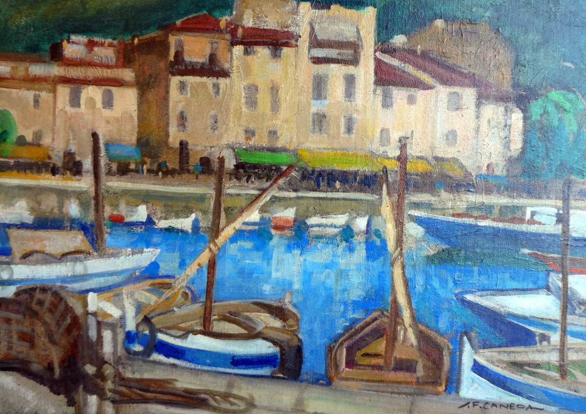 Jean-frédéric Canepa (1894-1981) The Port Of Cassis-photo-4