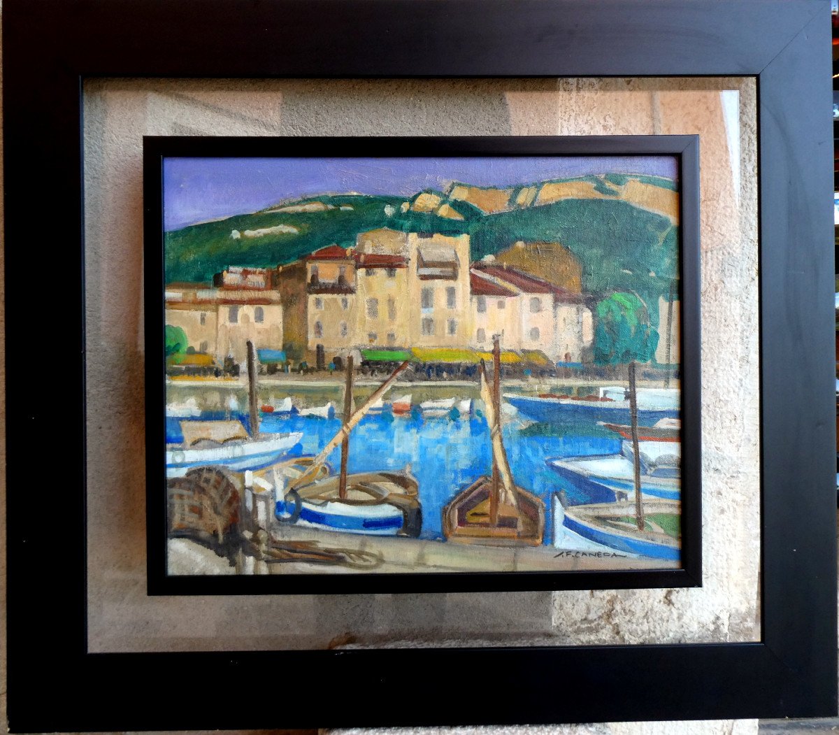 Jean-frédéric Canepa (1894-1981) Le Port De Cassis-photo-3