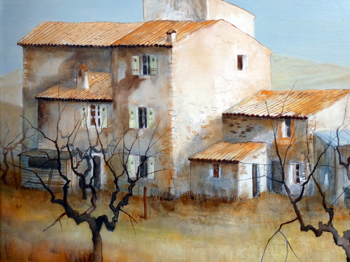 Guy Séradour (1922-2007) Provençal Mas In Winter-photo-4