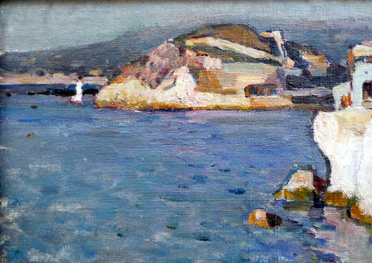 Jean Aubery (1880-1952) Marseille, La Corniche And The Hotel Peron-photo-5