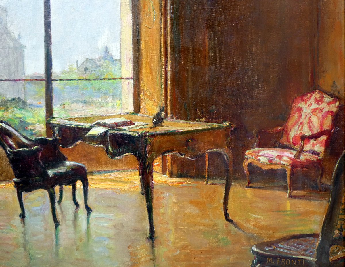 Michel Fronti (1862-1935) Interior Of An Office -photo-5