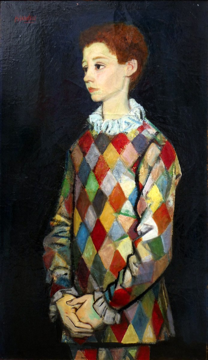 Rudolf Kundera (1911-2005) Young Man In Harlequin Clothing -photo-1