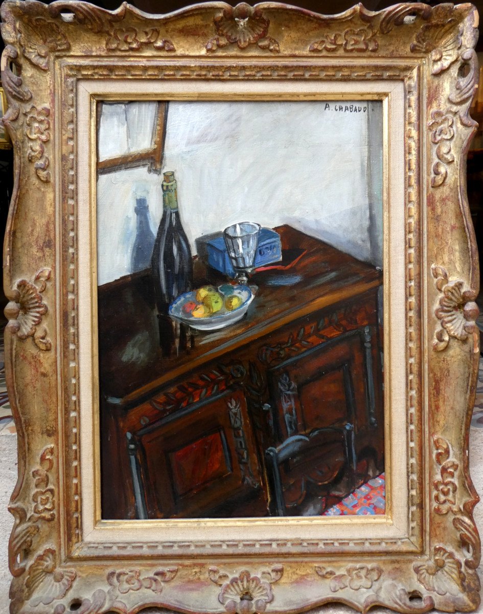 Auguste Chabaud (1882-1955) Intérieur De Maison Provençale-photo-2