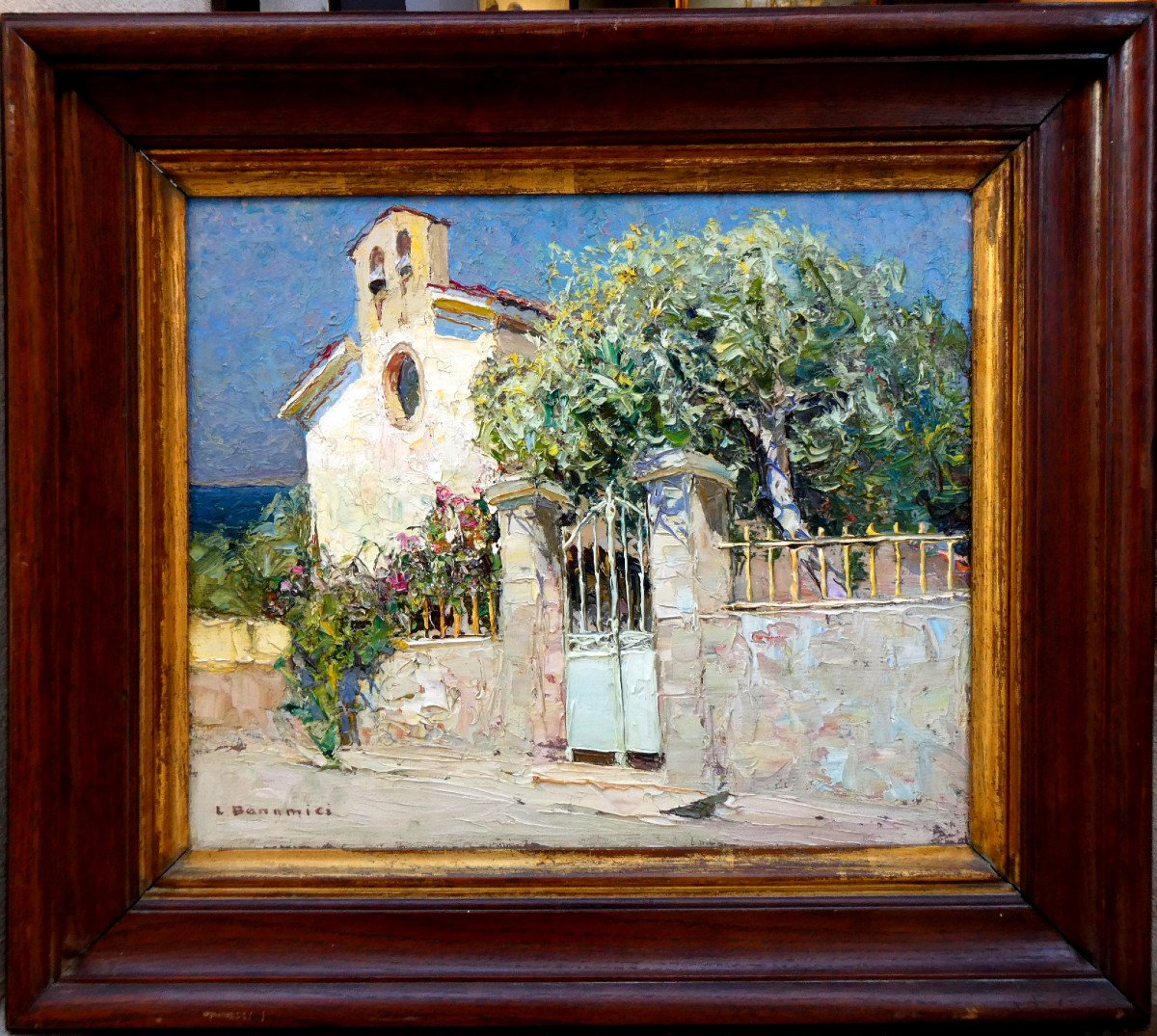 Louis Bonamici (1878-1966) Chapel By The Sea-photo-2