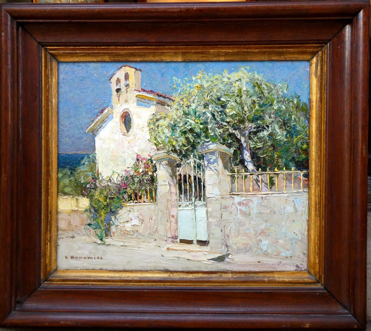 Louis Bonamici (1878-1966) Chapel By The Sea-photo-7